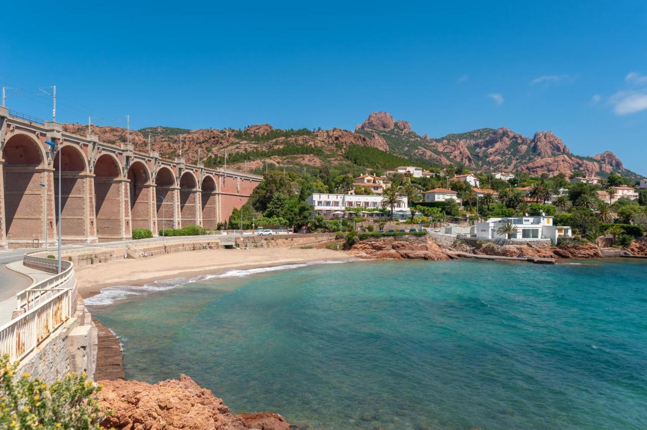 Agay Cap Esterel Le Hameau F2 Clim Plein Sud Dernier Etage Magnifique Vue Mer Saint-Raphaël Exterior foto